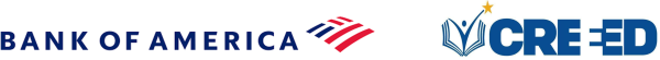 Bank of America and CREEED logos